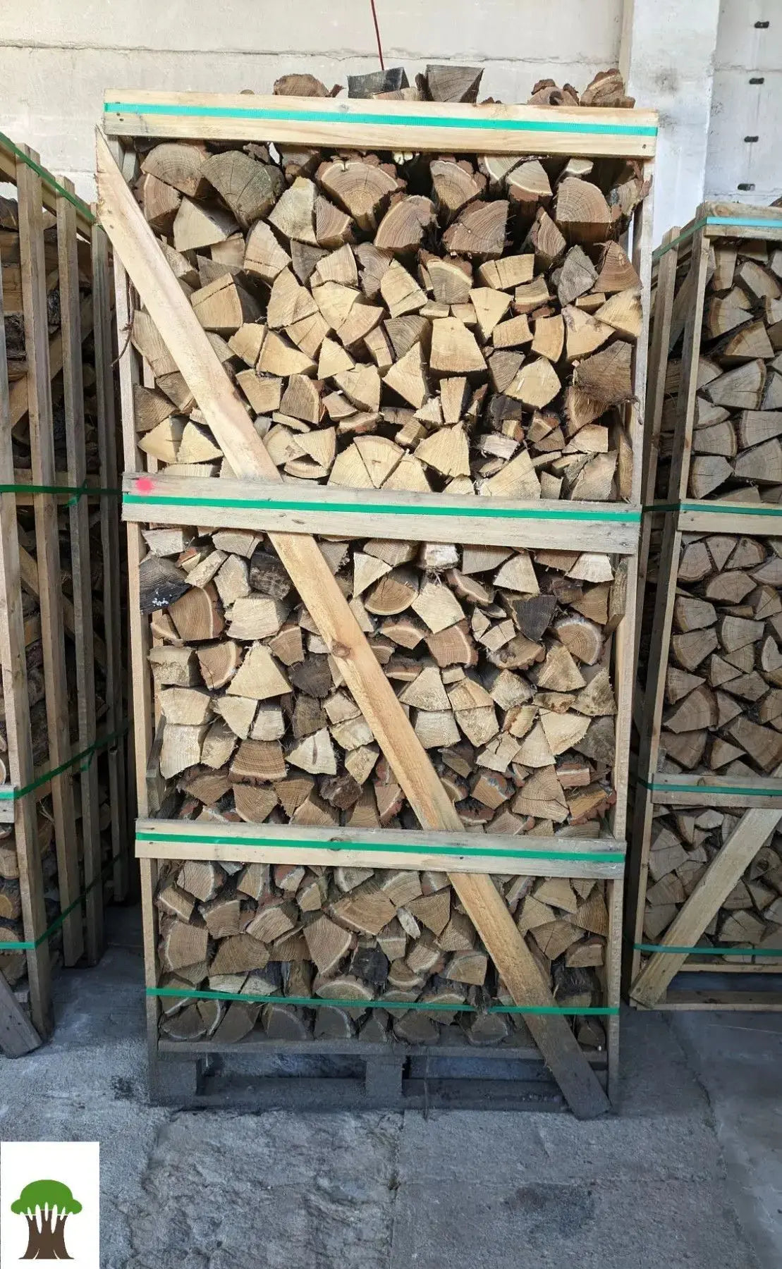 Eiche Brennholz kaminfertig auf 2-RM-Palette (kammergetrocknet) - 33 cm SOMAREH