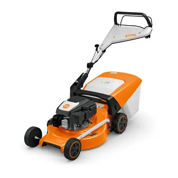 STIHL RM 253 T Benzin-Rasenmäher 51 cm Schnittbreite Radantrieb 55 L Fangkorb Mulchen & Seitenauswurf SOMAREH