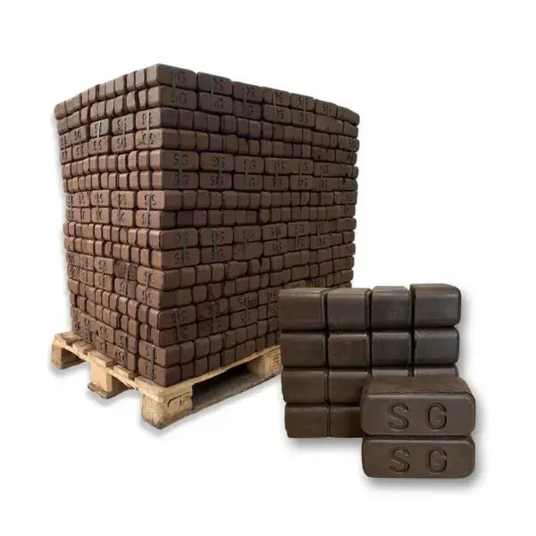 Premium Torfbriketts – 960 kg Palette, naturbelassen, für Kamine und Öfen SOMAREH