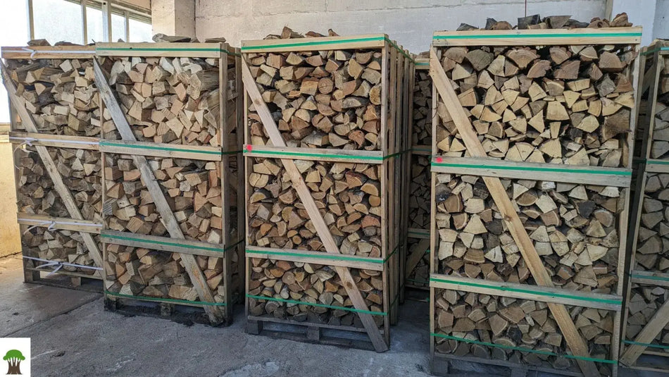 Eiche Brennholz kaminfertig auf 2-RM-Palette (kammergetrocknet) - 33 cm SOMAREH