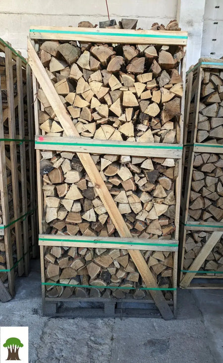 Eiche Brennholz kaminfertig auf 2-RM-Palette (kammergetrocknet) - 33 cm SOMAREH