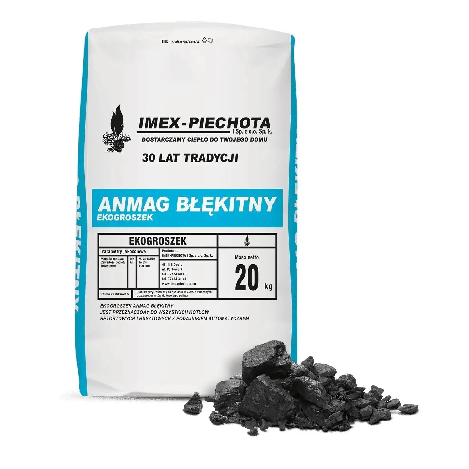 ANMAG Steinkohle 5 - 25 mm 20kg x 50 Sack 1000kg Palette SOMAREH