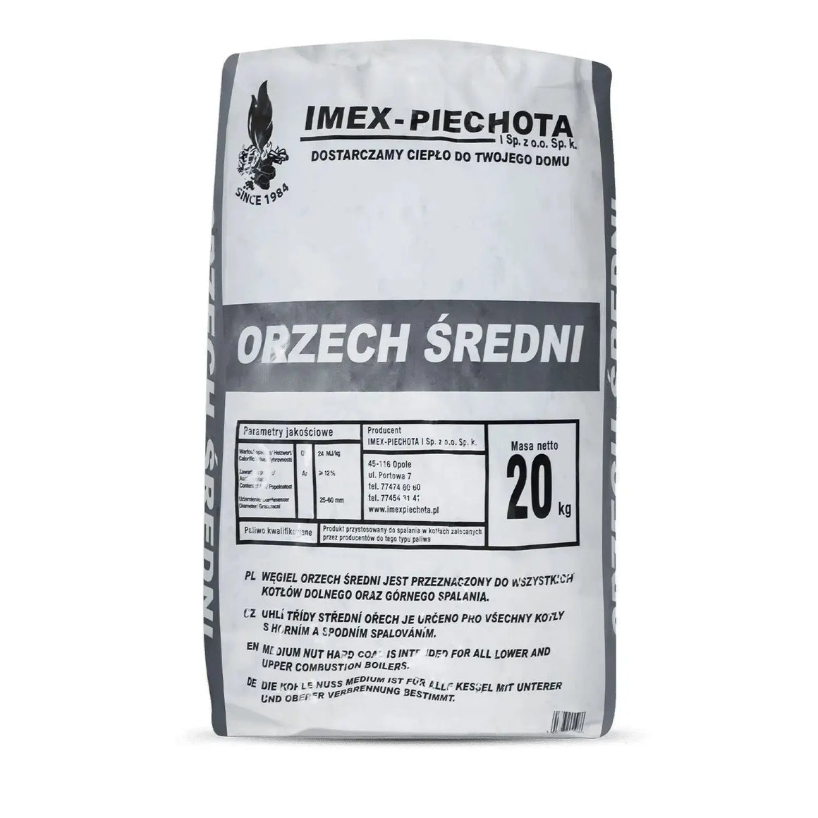 ANMAG Steinkohle 25 - 60 mm 20kg x 50 Sack 1000kg Palette SOMAREH