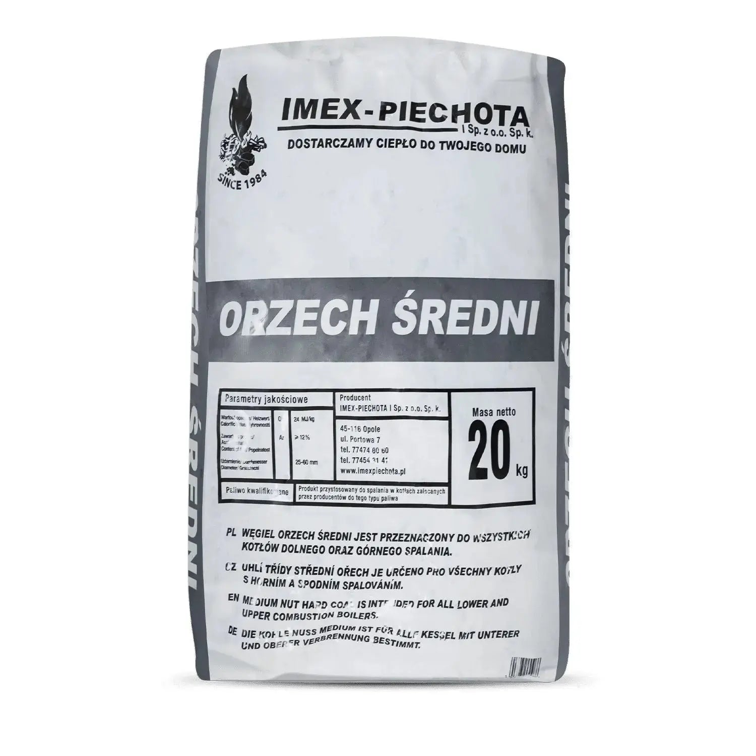 ANMAG Steinkohle 25 - 60 mm 20kg x 50 Sack 1000kg Palette SOMAREH