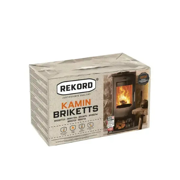 REKORD Braunkohlebriketts 900 kg Palette - Dauerbrandgeeignet SOMAREH