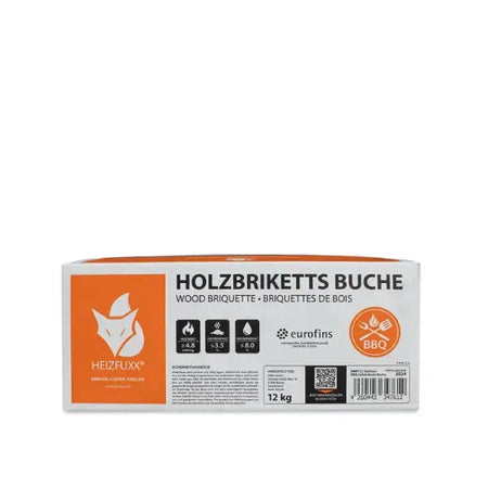 Heizfuxx Nestro Hartholzbriketts M – 972 kg Palette (81 x 12 kg) – Hartholz SOMAREH