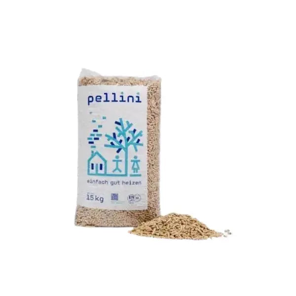 Holzpellets 6 mm Pellini – 990 kg Palette (66 x 15 kg), zertifiziert ENplus A1 & DINplus SOMAREH