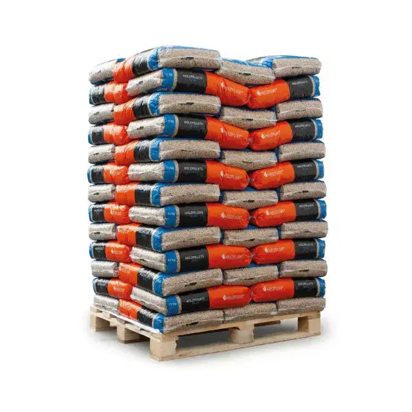 Heizfuxx Holzpellets Blau 975 kg Palette – Hartholz Buche & Eiche, DIN A1 zertifiziert SOMAREH